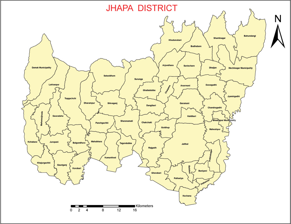 jhapa-district-map